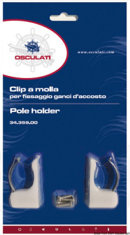 Osculati 34.359.00 - Spring Clips For Fixing Boat Hooks