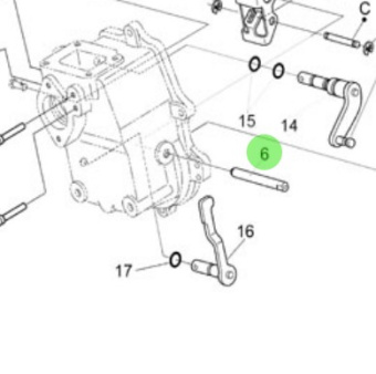 Nanni Diesel 970310951 - Speed Regulator Shaft for 4.330TDI and N4 Series Engines
