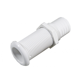 Nuova Rade PVC Through Hull 25 mm White
