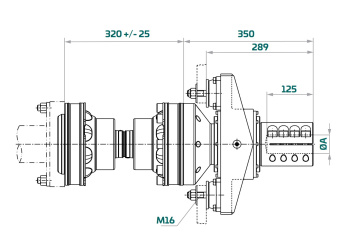 Aquadrive HDL48.690 – Heavy Duty Line Anti-Vibration Thrust Bearing System