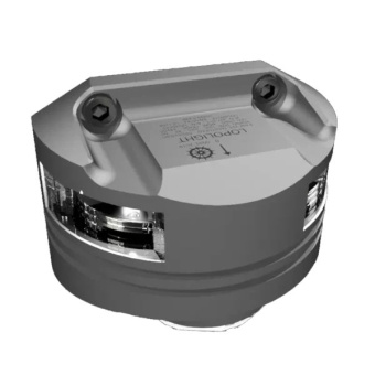 Lopolight 201-010DLX 15M - Navigation Light 2NM 225° White, Masthead + 6W Decklight, Silver