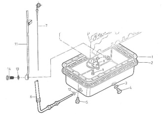 Nanni Diesel 970307731 - COMP.OIL PAN for 4.220HE