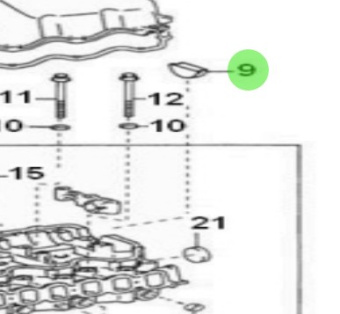 Nanni Diesel 970312526 - Semicircular Plug for Cylinder Head