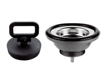 Allpa Plastic Straight Waste Pipe, 1-1/4", With Stainless Steel Strainer & Plug