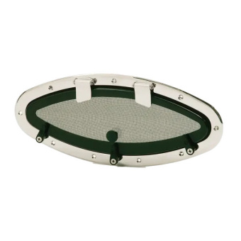 Pompanette S516FIX-6-SS - Ss Flagship Series 196x457mm 6-19mm Elliptical Fixed Stainless Steel Portlight