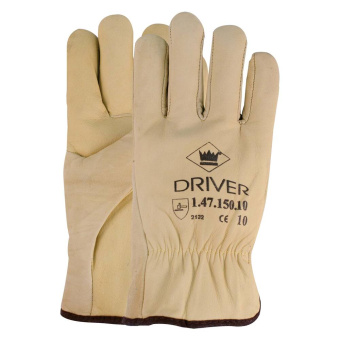 Thick Cow Leather Gloves, Special, Driver M11, Size 11/2XL