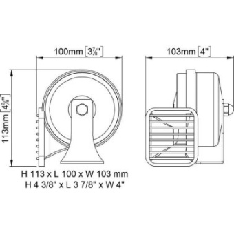 Marco Horn MT1-H - Chrome - 12V