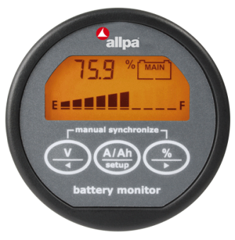 Allpa E-Xpert Lite Precision Battery Monitor, 0-35v, Charging Current 0-100a, Discharging Current 100-999a