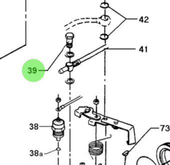 Bukh 610A3091 - Banjo Bolt for DV36 and DV48 Injection Pump and Oil Cooler