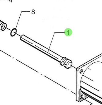 Bukh 000E2923 - Stop Solenoid Stop Pin for DV20 to DV32 Engines