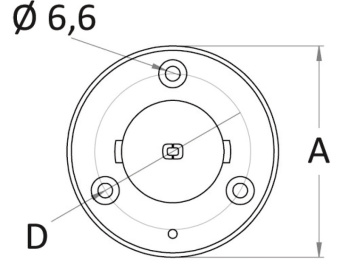 Osculati 46.815.01 - Recess-fit bushing 6°-inclined