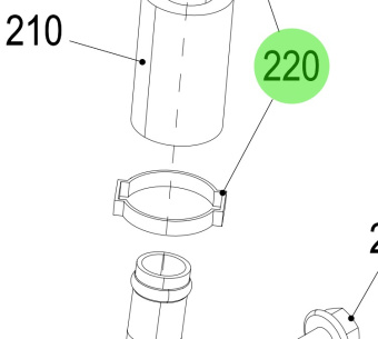 Steyr 2180670-0 - Hose Clamp 27 mm for Steyr Engine Hose Connections