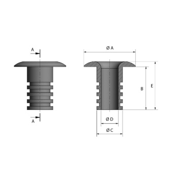 Kohlhoff Lbush-10-bk LOOP Products Bush 30 x 10 mm