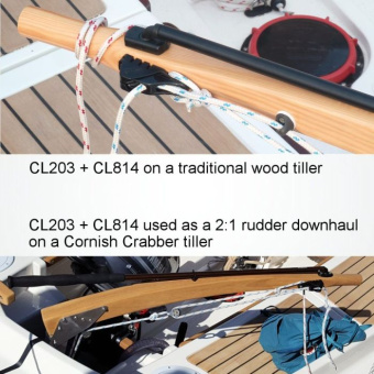 Clamcleat CL814 Keeper for CL203 & Mk1 Junior Cleats, 3–6 mm Rope
