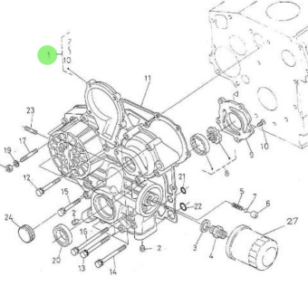 Nanni Diesel 970302726 - Timing Gear Case Cover for 3.100HE and 4.150HE Engines