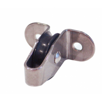 Viadana Small Block with Stainless Steel Vertical Bracket and Nylon Sheave for 4-8 mm Rope, 25 mm Sheave