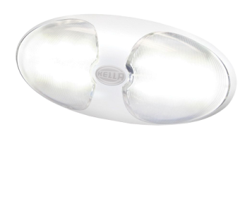 Hella DuraLED 12 LED, With Switch, White Housing, IP67