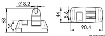 Osculati 46.673.06 - High-Resistance Traveller AISI316 180° Articulated