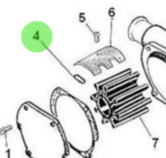 Nanni Diesel 970303687 - Sea Water Pump Cam Screw