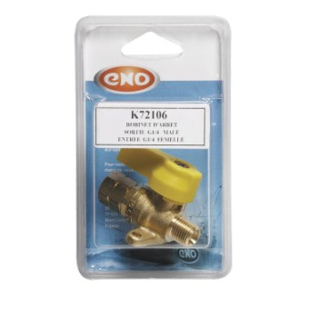 ENO K72106 Shut-Off Valve - Inlet G1/4 F - Outlet G1/4 M