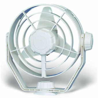 Hella Marine 8EV 003 361-022 - 2 Speed ‘Turbo’ Fan, 12V DC, White Housing