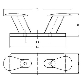 Stainless Steel Cleat 300 mm
