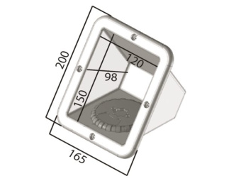 Trem Gradino Step Side Mount Case White RAL9003