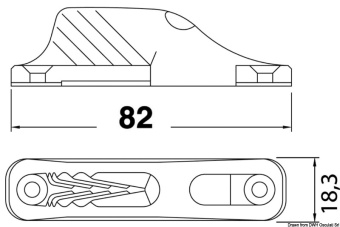 Osculati 56.203.08 - CLAMCLEATS CL 203