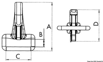 Osculati 09.252.30 - SS Snap Shackle For 30mm Tape (10 pcs)