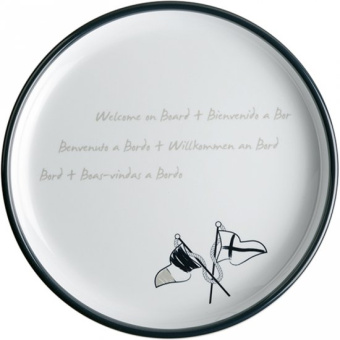 Marine Business Welcome on board Flat Dessert Plate ø21 cm