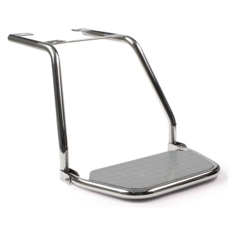 Zwaardvis Short Footrest For Seat Mounting Foldable, Stainless Steel