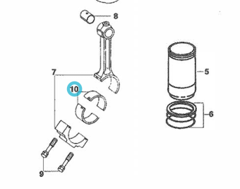 Northern Lights AR97653 - BEARING, CONN ROD .010