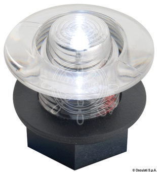 Osculati 12V IP67 Clear LED Courtesy Light Ø38 mm, Polycarbonate, Recess Mounting