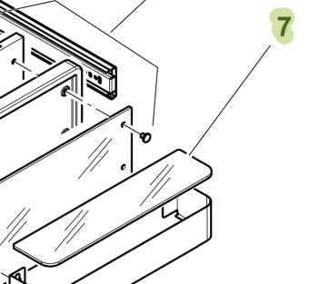 Isotherm SGC00333AA – Glass Retainer for Small Drawer DR49 Refrigerator