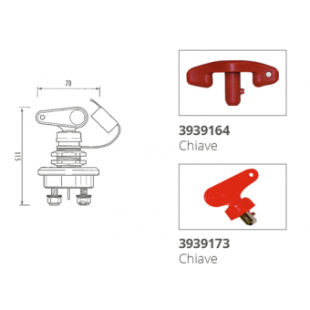 Quick Brass Unipolar Battery Switch 140A