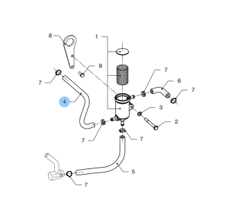 Vetus 08-00053 - Hose Rocker Demister D2009