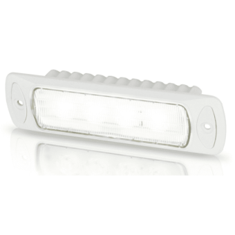 Hella Sea Hawk-R LED 9-33V Recessed - Spreadlight, White Light, White Housing