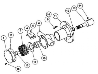 Jabsco SK352-01 - Service Kit 080 SP NIO