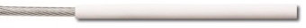 U-Rope Steel Wire SS 316, White PVC 6/8 mm 1x19