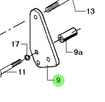 Bukh 000E7674 - Console Bracket for DV24RME, DV29RME, and DV32 Engines