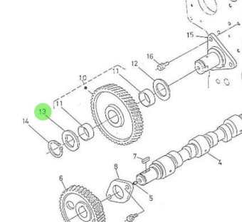 Nanni Diesel 970302049 - Idler Gear Collar for 4.190HE Engines