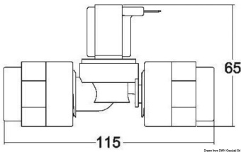 Osculati 50.226.66 - TECMA plastic solenoid valve 24 V