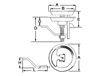 Lift Flush Pull Ring Latch ø70 mm