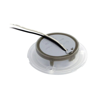 Hella Marine 2XT 980 507-251 - Slim Line Round Courtesy Lamps, Red Light, Black Plastic Rim, 12V DC