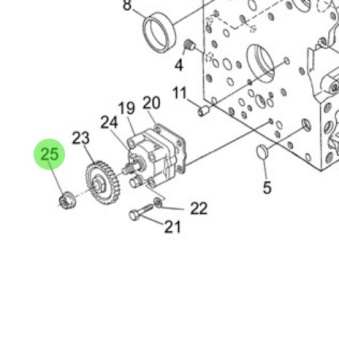 Nanni Diesel 970301916 - Fastening Nut for Engine Block and Oil Pump Assemblies