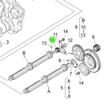 Nanni Diesel 970314854 - Balancer Gear for N4.85 and N4.100 Engines