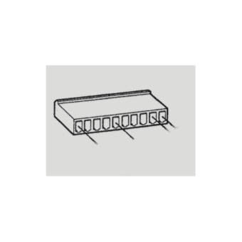 VDO X11-725-002-008 - 10-pole Contrast Connector For Speedometer Module Cockpit