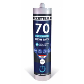 Zettex MS 70 High-Tack Universal Adhesive - Black, 290 ml