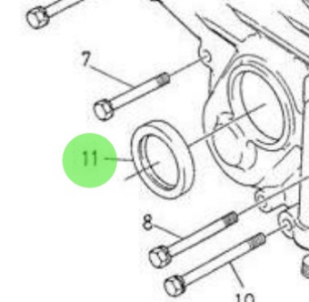 Nanni Diesel 970307623 - Timing Gear Case Oil Seal for HE and N Series Engines