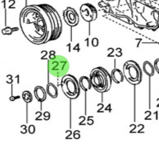 Nanni Diesel 970314144 - Bolt with Washer for Crankshaft and Piston Assembly